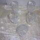 5 verres à eau en cristal