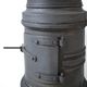 Workshop cast iron stove, late 19th century, raw wabi-sabi design.