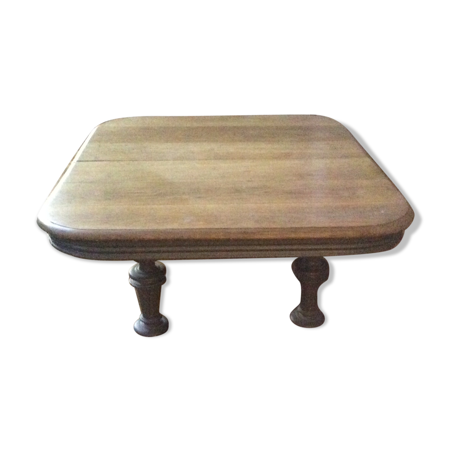 Square oak coffee table
