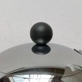 Postmodern Italian Bomb Teapot in Stainless Steel and Bakelite by Carlo Alessi for Alessi