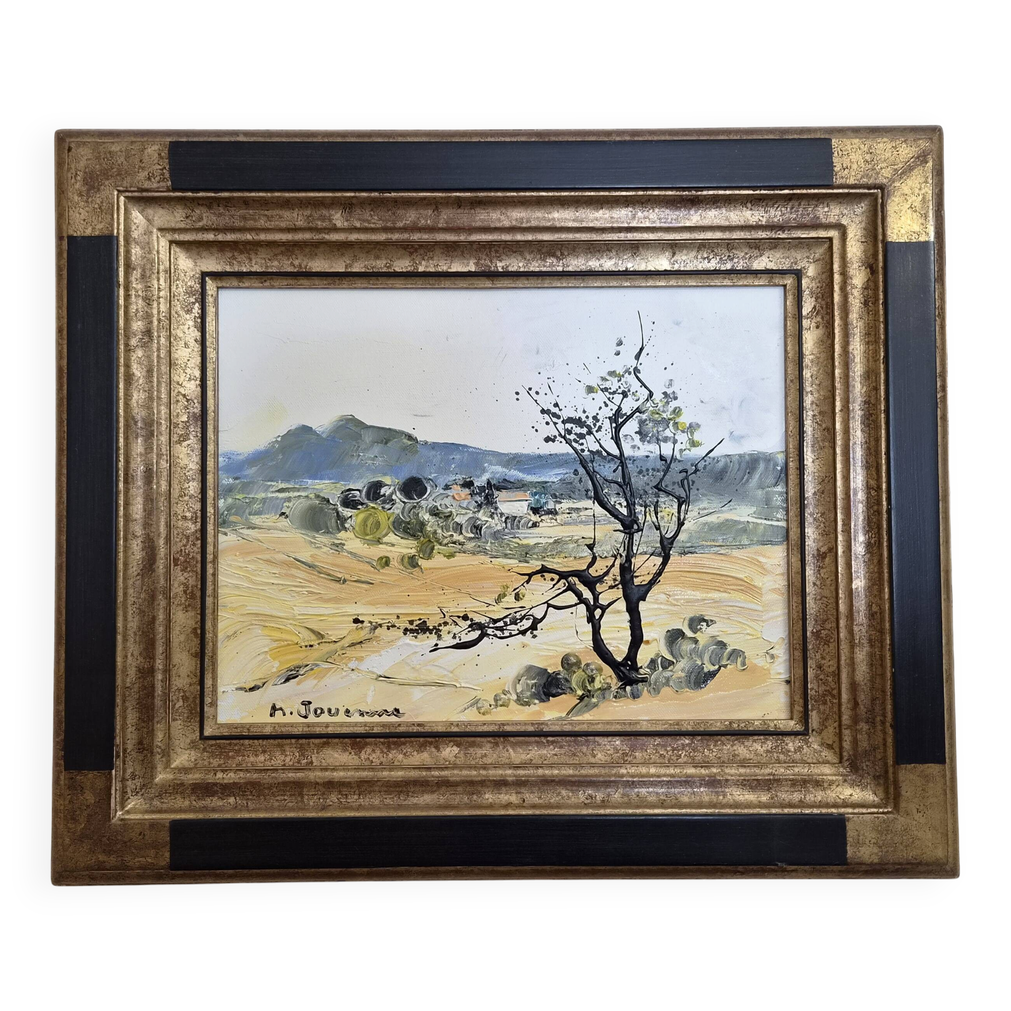 Oil on canvas "The Old Tree" — Michel Jouenne (Size 5F)