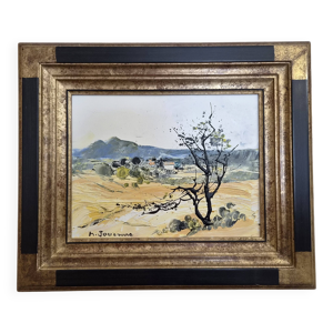 Huile sur toile « Le - arbre