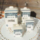 4 old art deco style earthenware kitchen pots