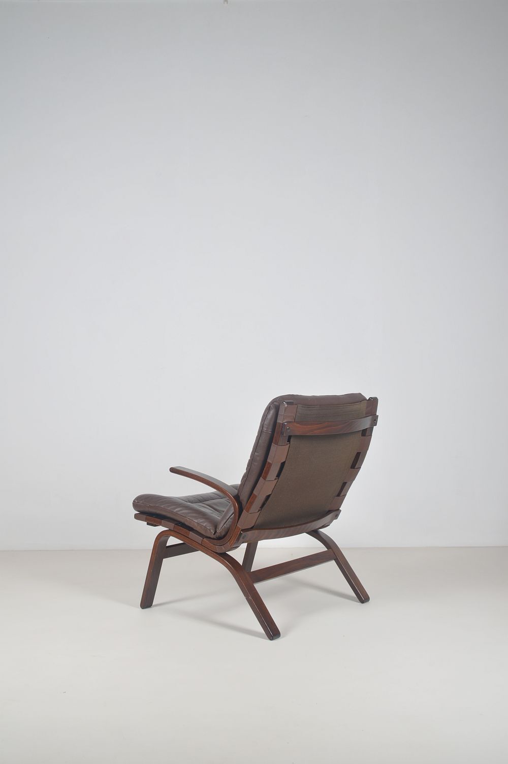 Danish leather lounge chair 'Miljø' by Farstrup Møbler, 1970s