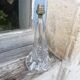 Lamp base in crystal by designer Joseph Bleichner, Saint Louis Crystal.