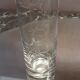 Chissed glass soliflore vase
