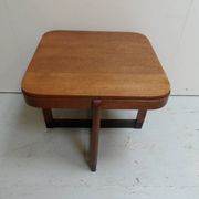 Table basse en chêne art déco