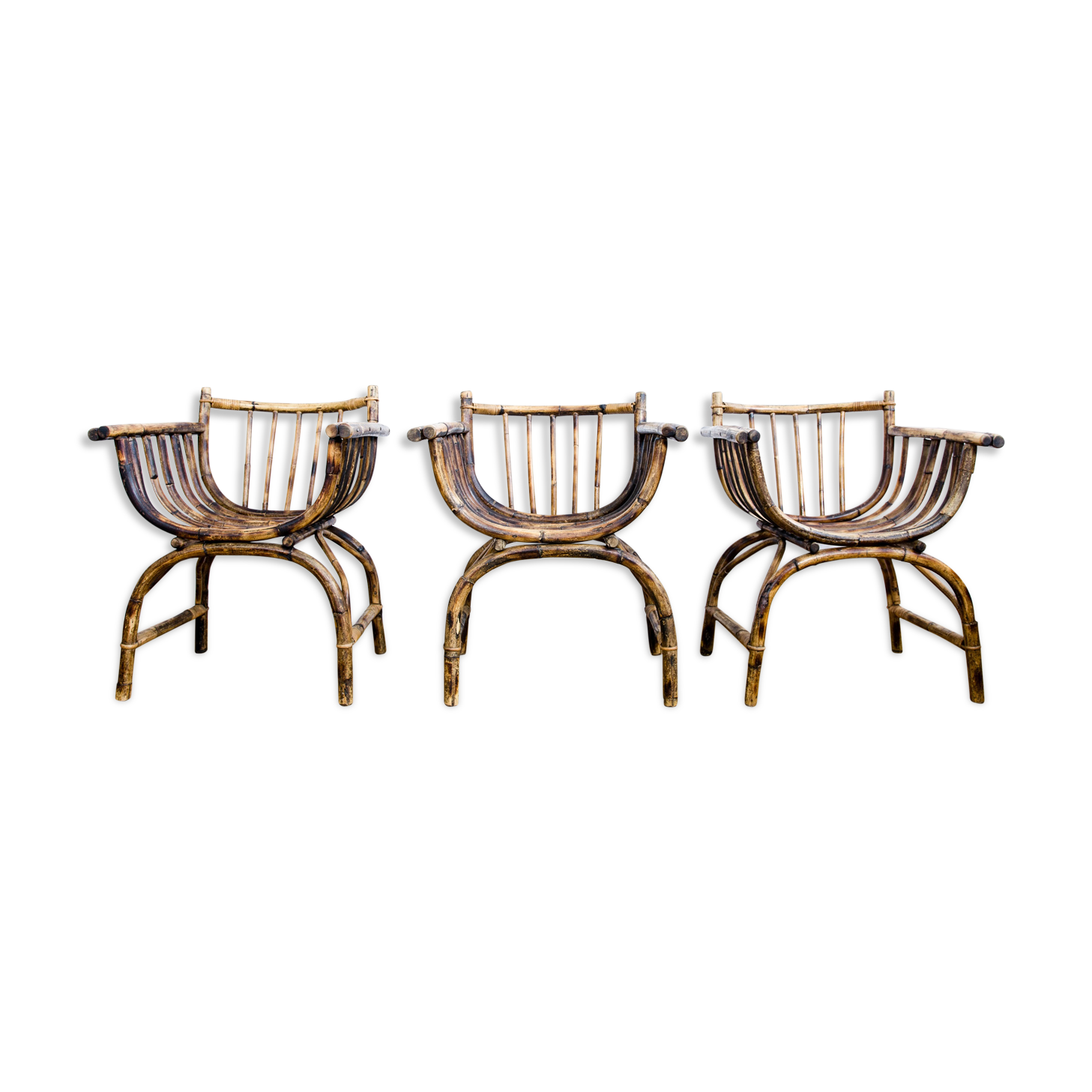 Art deco rattan armchairs 1920