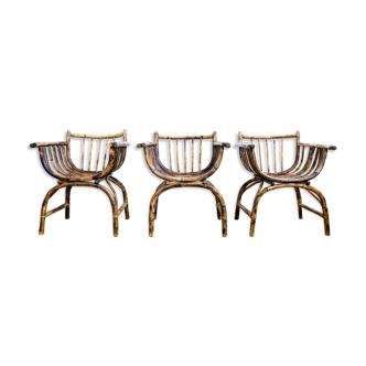 Art deco rattan armchairs 1920