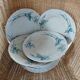 10 antique ironstone dinner plates