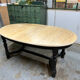 Oval table with extension