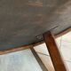 Oval round coffee table ceramic Barrois Vallauris from 1960 herbarium model