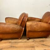 Pair of club chairs