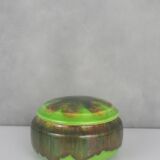 Stoneware box signed Lacheny / Puisaye