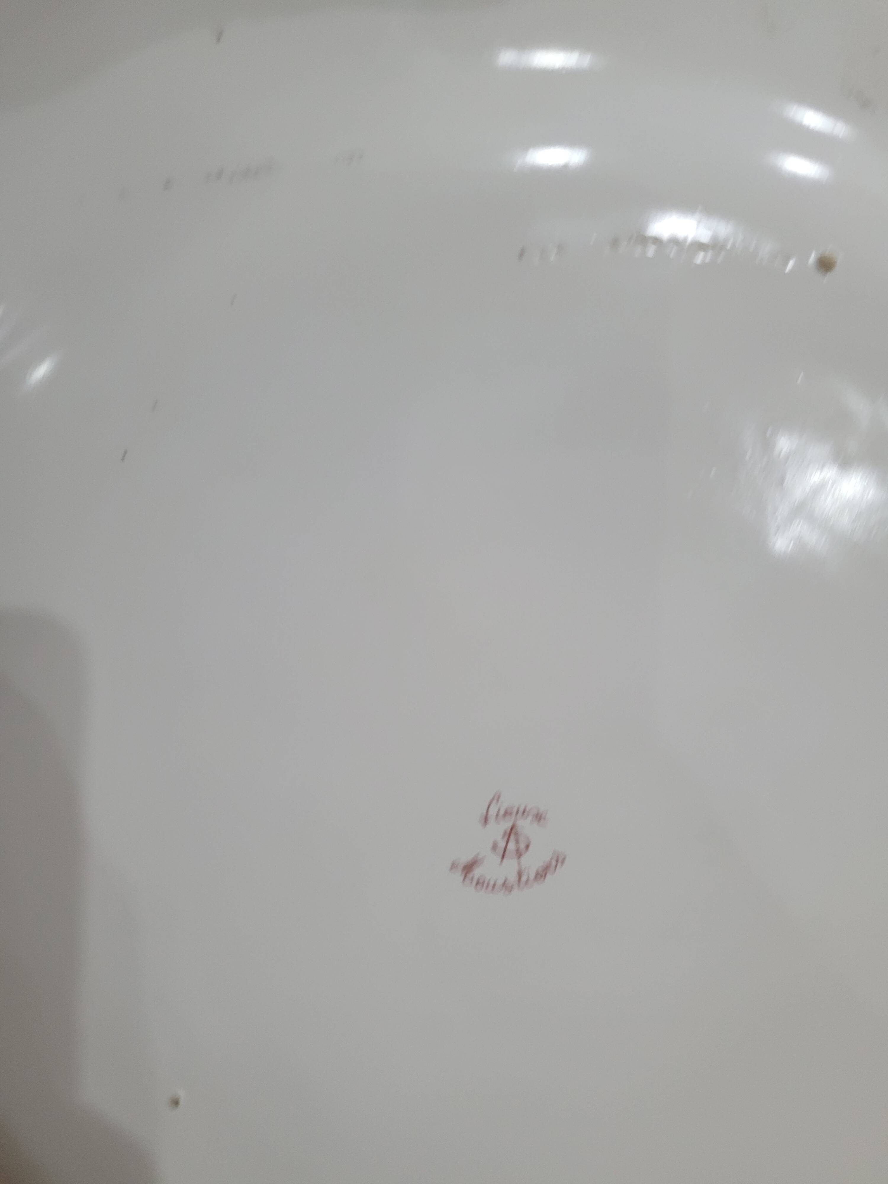 Set of 5 Moustiers porcelain pieces in perfect condition