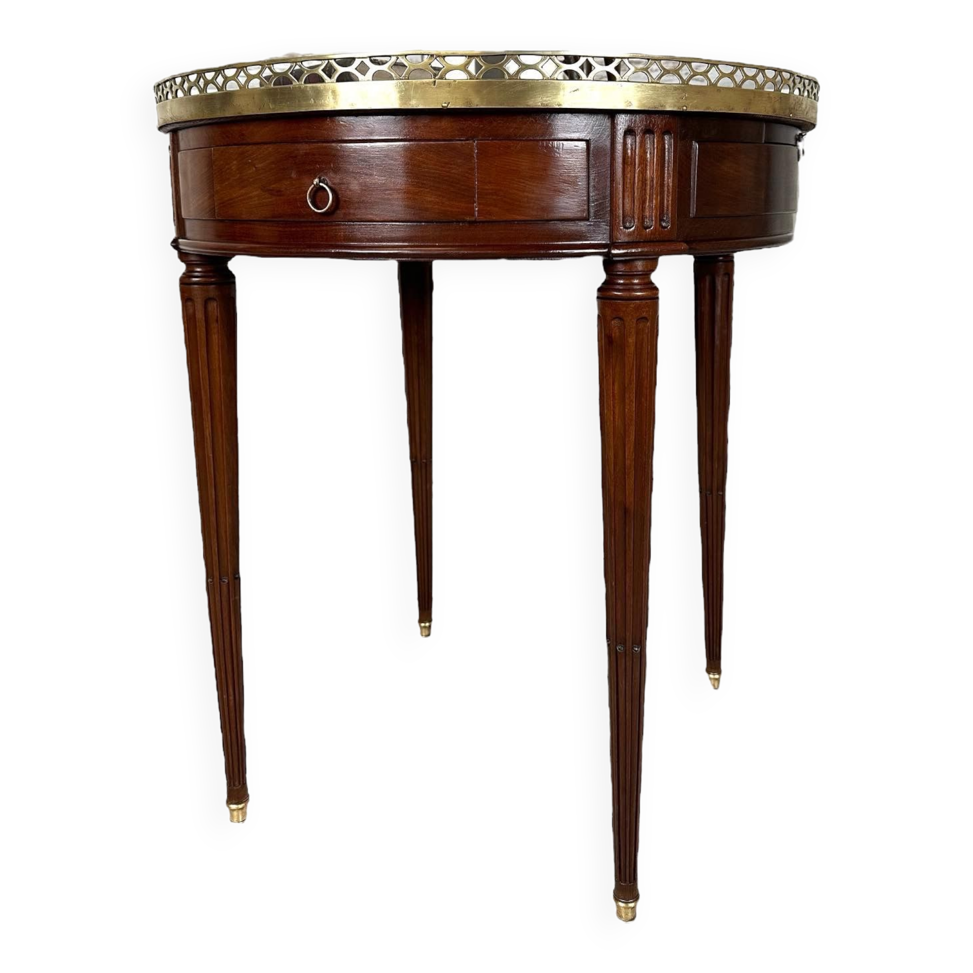 Louis XVI style mahogany hot water bottle table