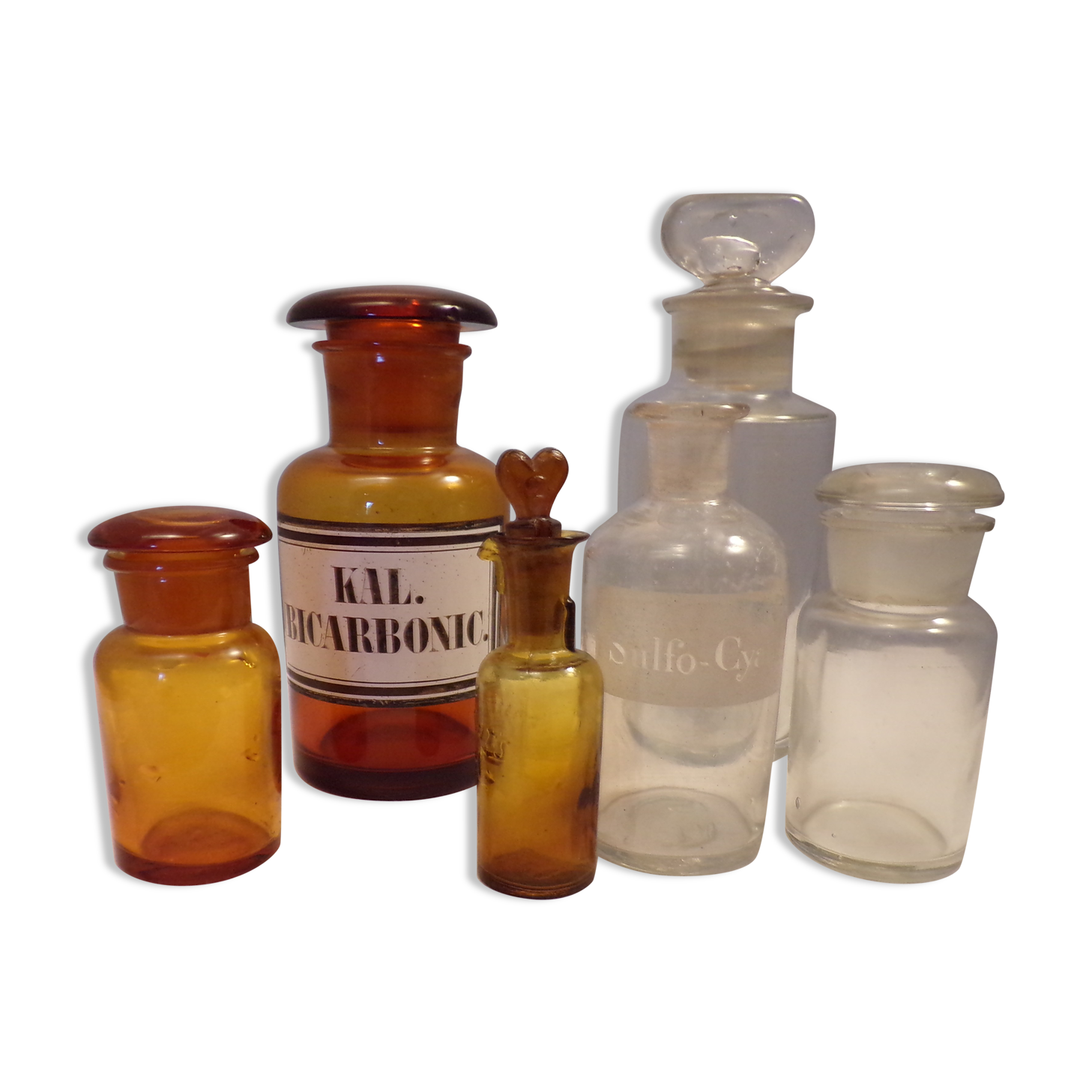 Former pharmacy bottles