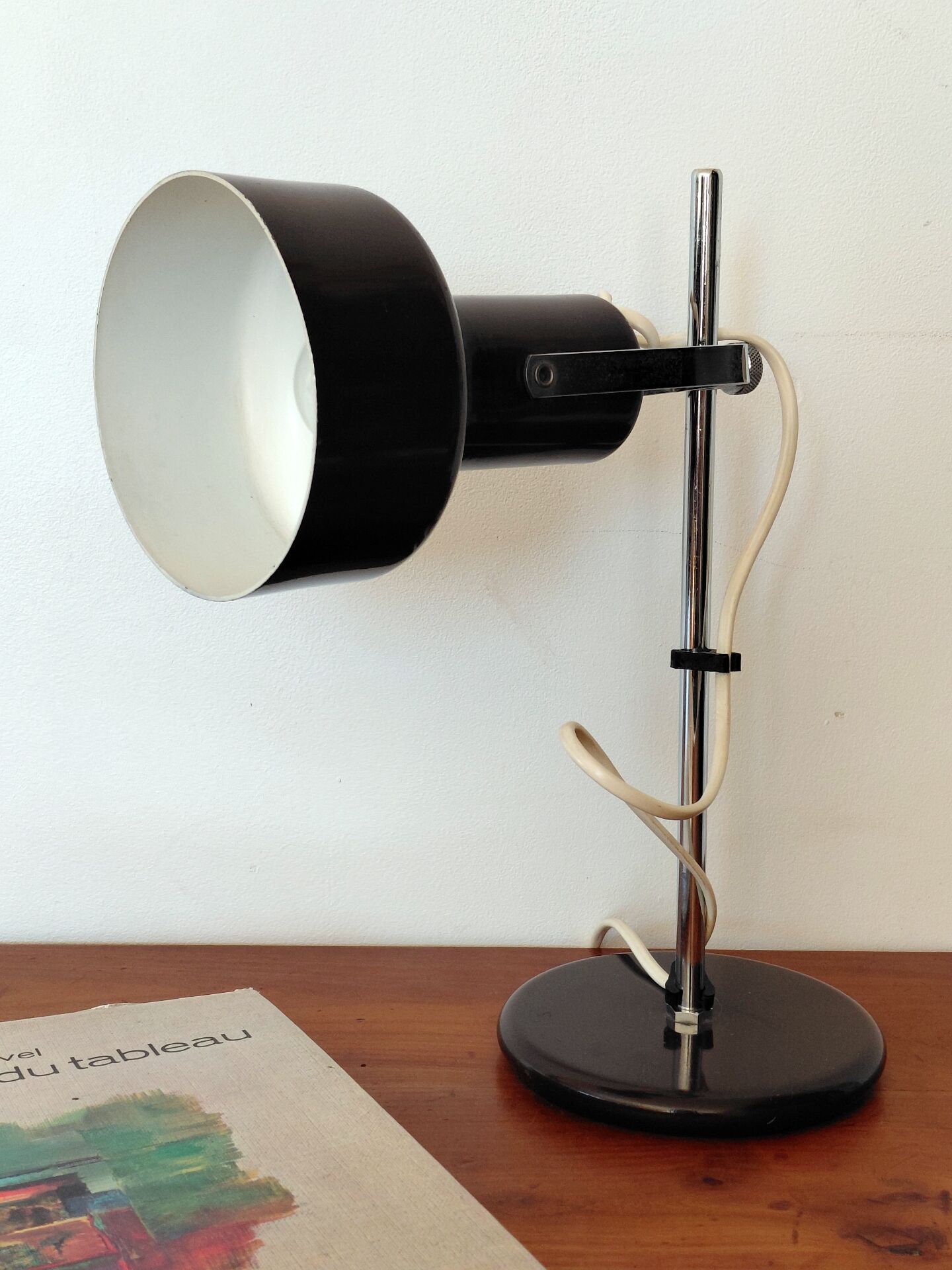 Lampe de bureau ou chevet vintage Space Age orientable-Années 70