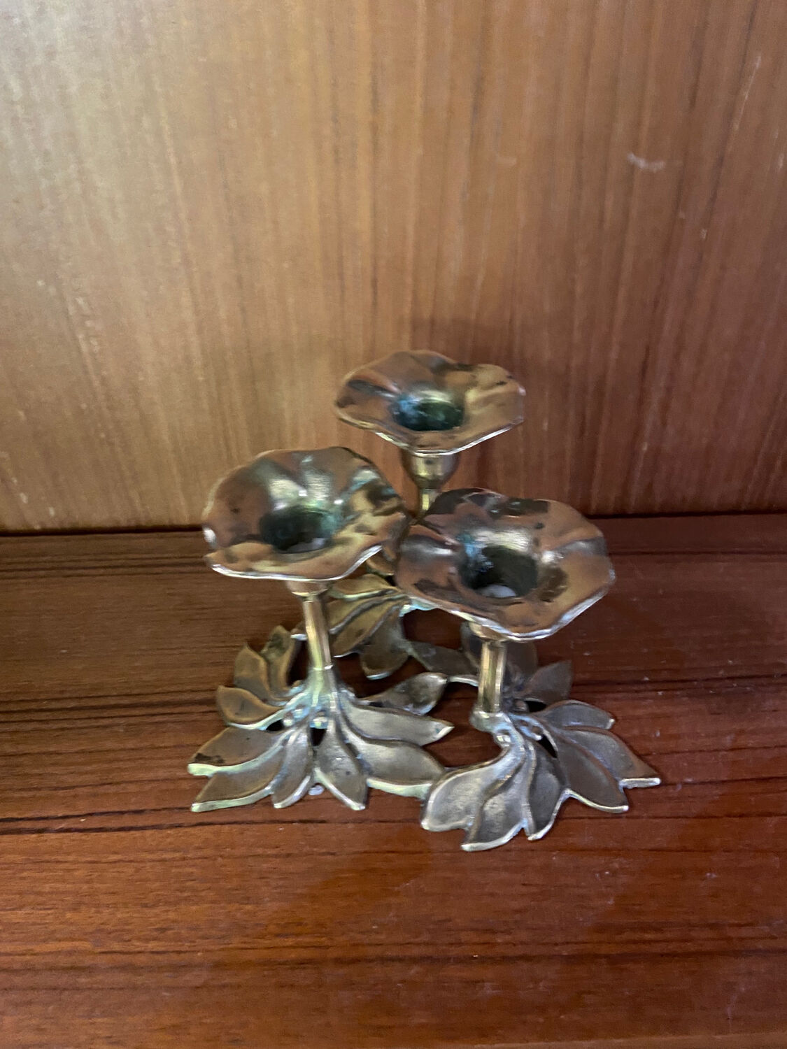 Vintage brass candle holder