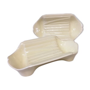 Plat d'asperges céramique