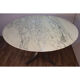 Vintage dining table in marble and steel 1970