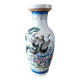 Vintage ceramic vase with Asian decor.