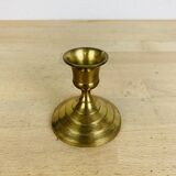 Vintage gold brass candle holder