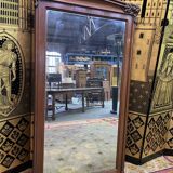 Mirror in walnut period art nouveau period, 190x85 cm