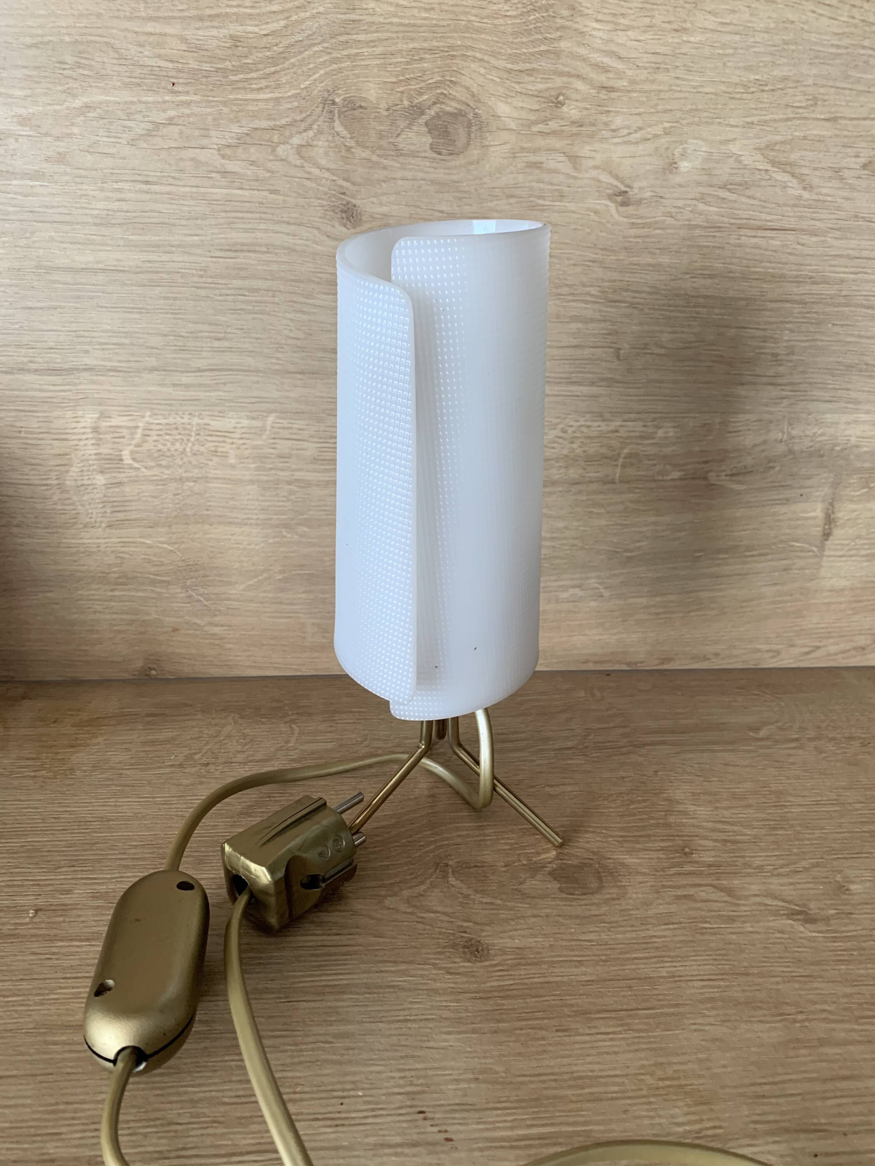 Brass tripod lamp, 1950s