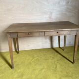 Real oak farmhouse table from the late 1800s.