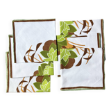 6 serviettes de table vintage / années 70