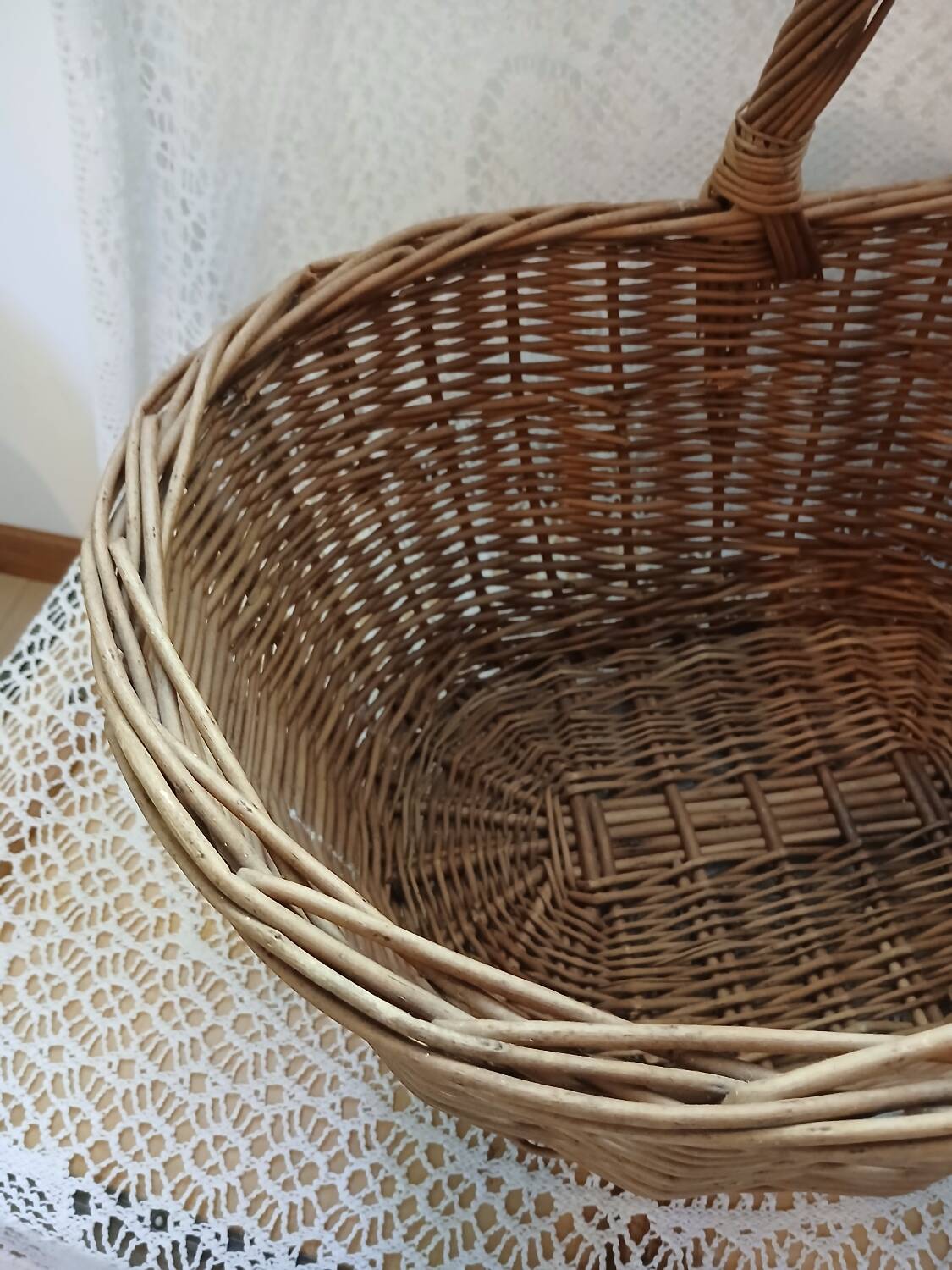 Antique rattan/wicker basket