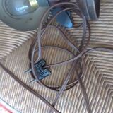 Bedside lamp copper and wood