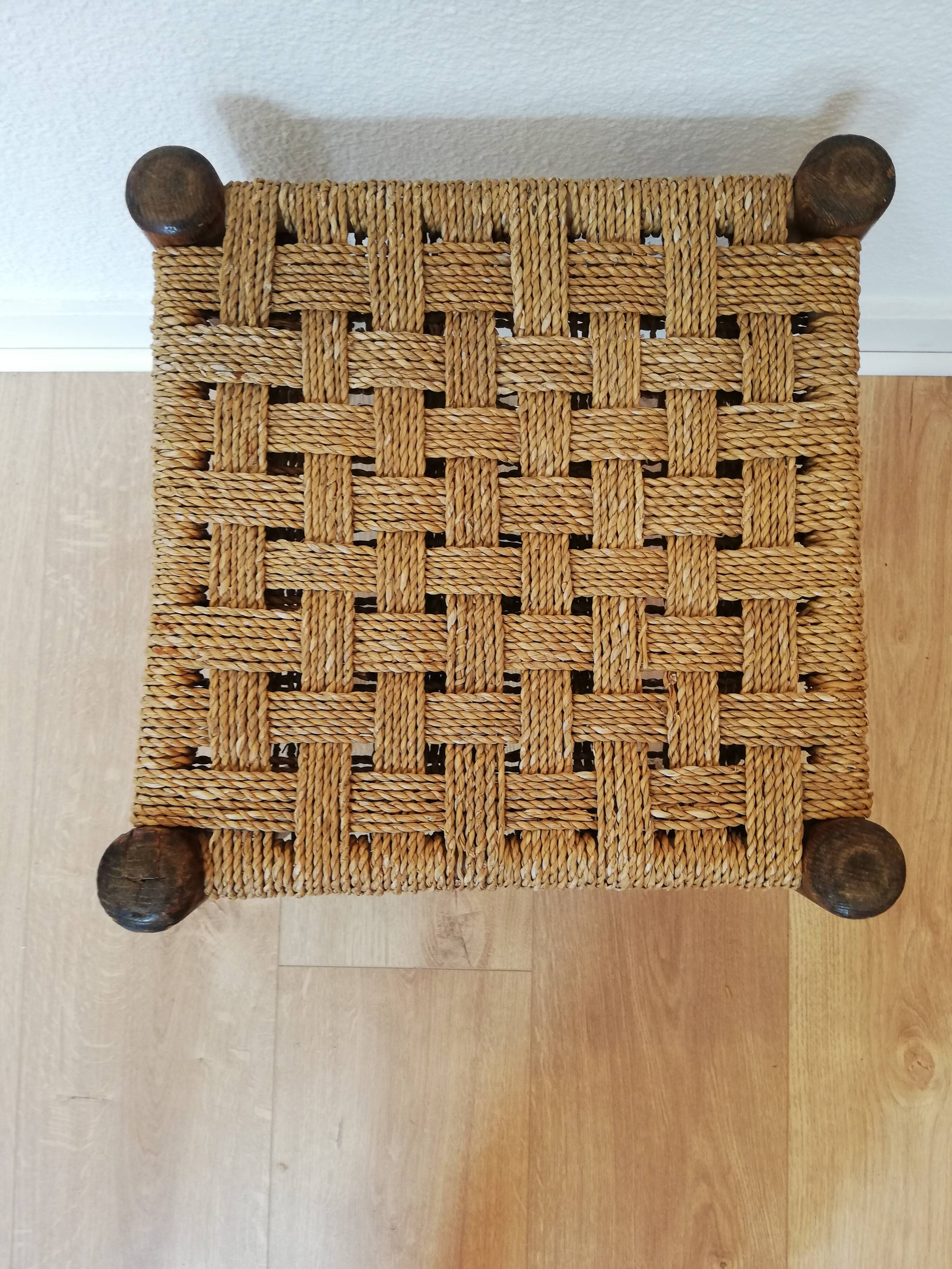 Wooden stool and rope 1950