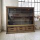 XXL oak display cabinet furniture