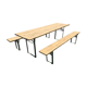 Table de guinguette et ses 2 bancs