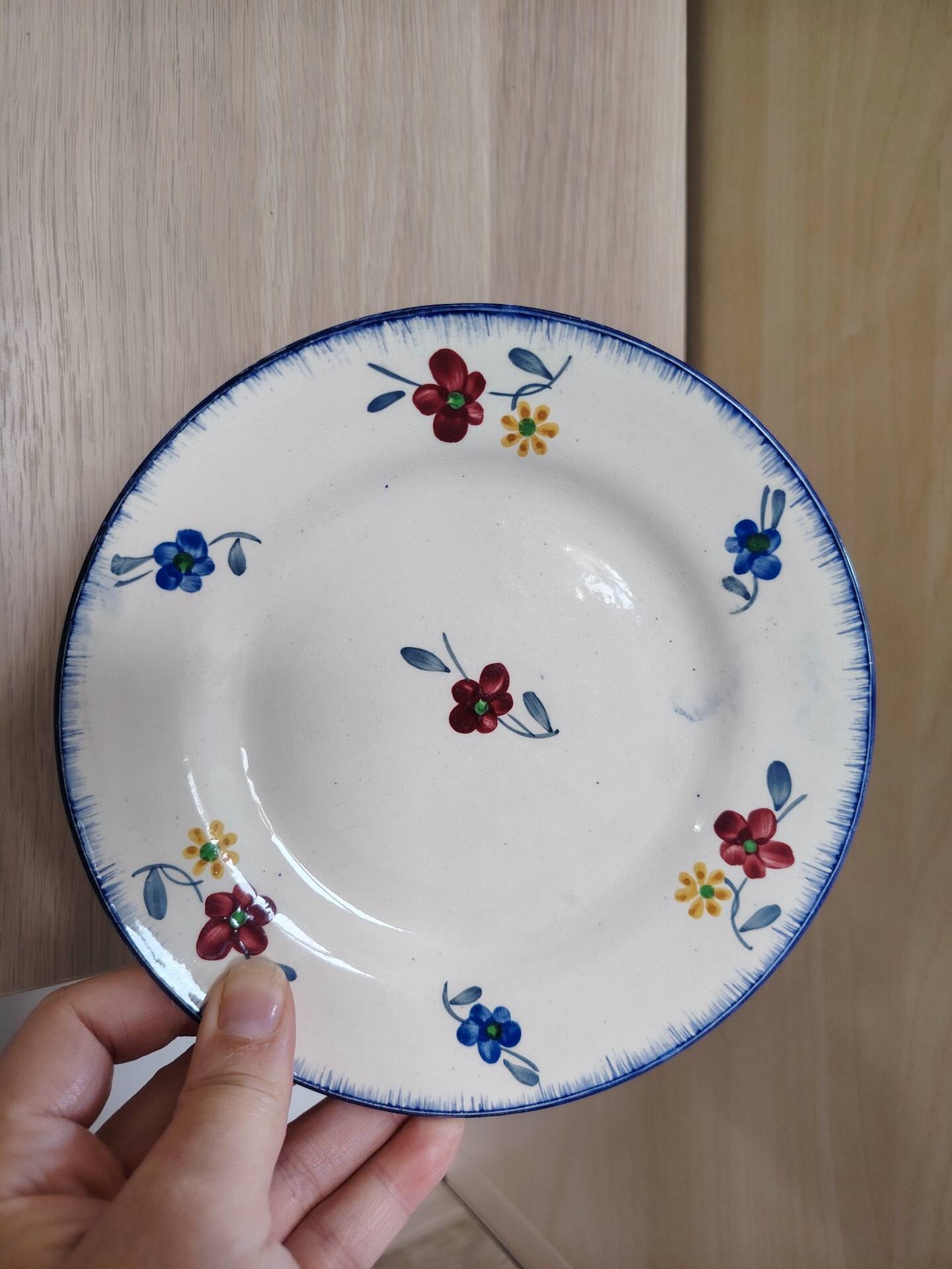 6 dessert plates Mary-Lou Digoin Sarreguemines