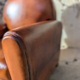 Fauteuil club en cuir