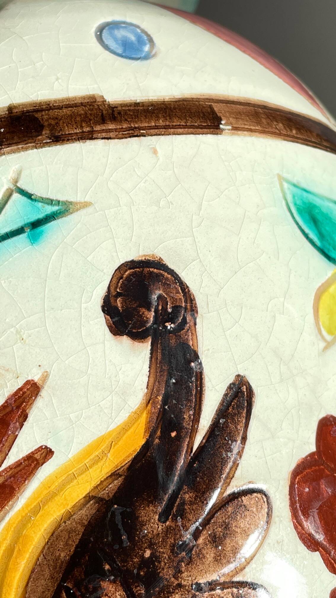 Italian Majolica Vases with Dragon Motif