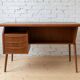 Gunnar Nielsen Teak Desk for Tibergaard, 1960s.