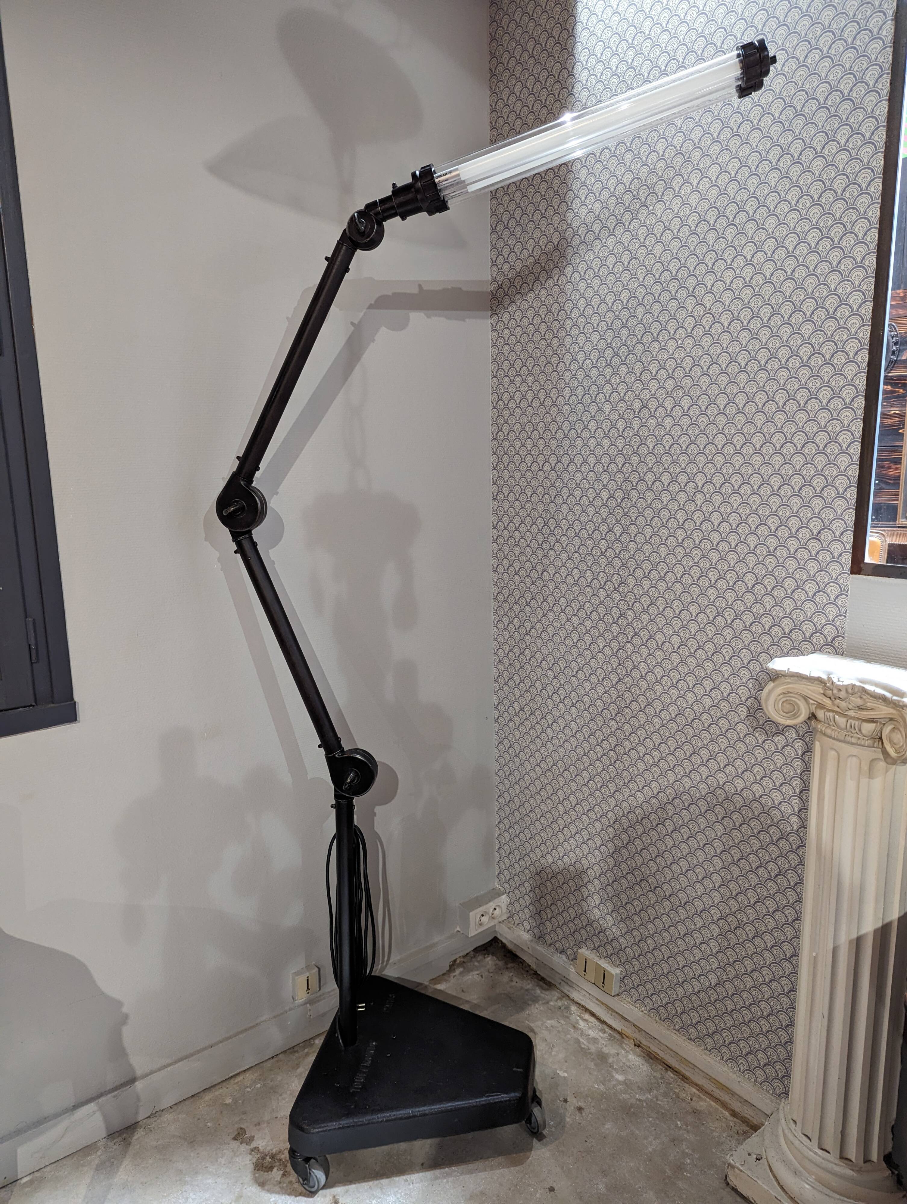 Toulemonde industrial floor lamp aeronautical garage