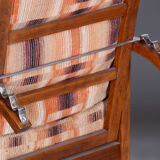 Restored ArtDeco Pair of Reclining Chairs, J. Halabala, Oak, Czechia, 1930s