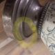 Set of 2 ceramic and metal flower pots