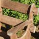 Pair of removable garden armchairs