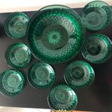 Dessert service Arcoroc emerald green