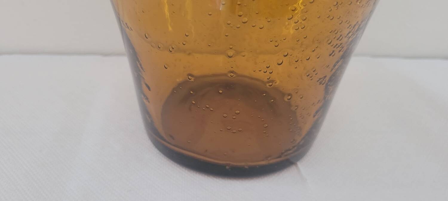 80's mouth blown ice bucket