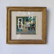 Huile modèle nue encadrée