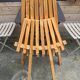 Fauteuil de jardin terrasse pliant en bois massif