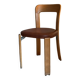 Chaise Bruno Rey en bois et cuir