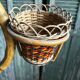 1960s rattan floor lamp – 3-in-1